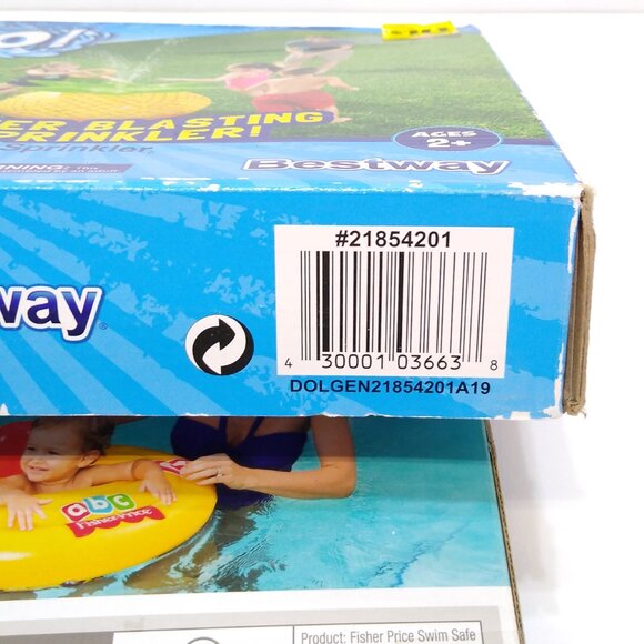 Best Way H20 Go! Water Blasting pineapple Sprinkler & Baby Seat Floaty NWT - Picture 6 of 7